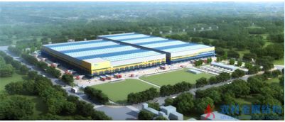 上海寶冶：承建的京東商城倉儲(chǔ)項(xiàng)目鋼結(jié)構(gòu)順利吊裝